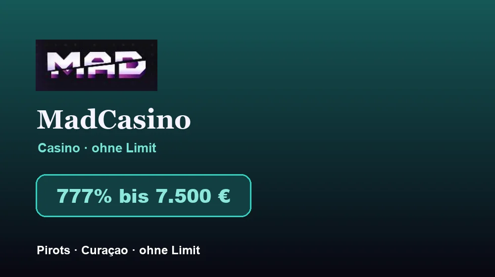 Screenshot von MadCasino Casino